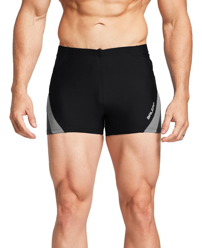 Men's Square Leg Athletic Swim Jammers Durable Training Spli