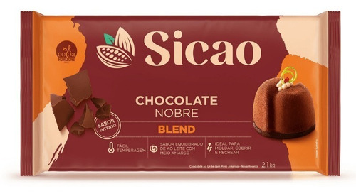  Chocolate Sicao Nobre Blend Barra 2,1kg 