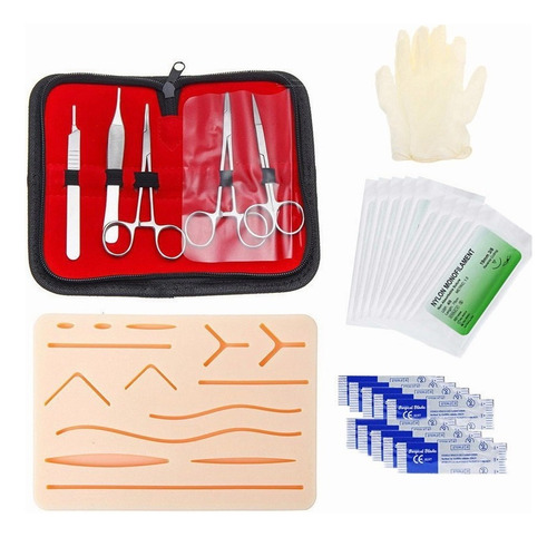 Kit De Práctica De Sutura Quirúrgica Médico Cirujano 6pcs