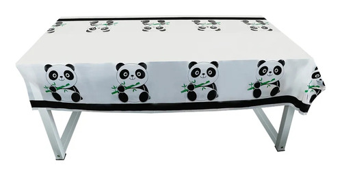 Mantel De Cumpleaños Temática Oso Panda Cotillón Decoración 
