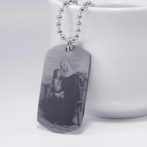 Collar Con Etiqueta De Perro Con Versículo Bíblico Sagrado,