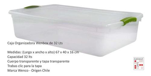 Caja Organizadora Bajo Cama Organizador De Ropa 32 Lts