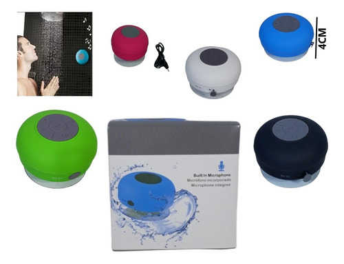 Parlante Portátil Bluetooth Ducha Resistente Al Agua