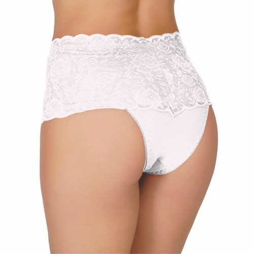 Imagem 7 de 9 de 10 Calcinha Cinta Cintura Alta Renda Barato Lingerie Atacado