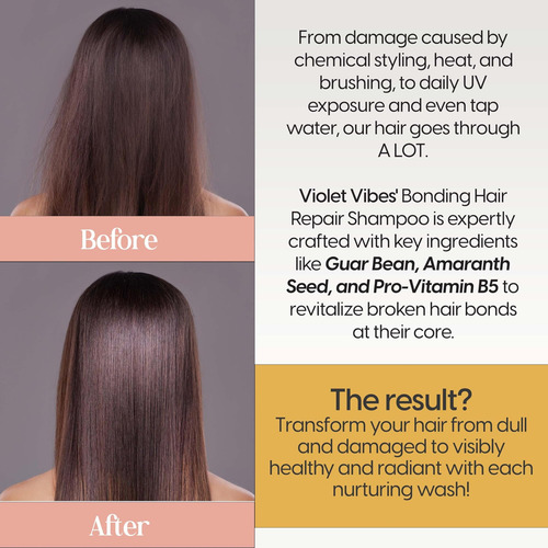 Shampoo Reparador De Cabelo Violet Vibes Bonding | Fórmula D