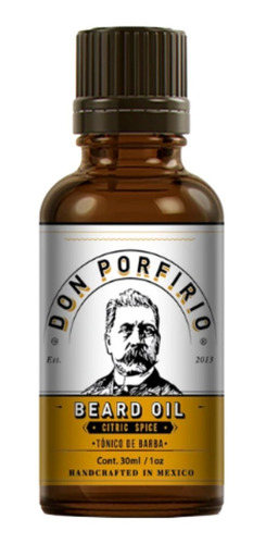 Aceite Para Barba Aroma Cítricos, Don Porfirio, 30ml