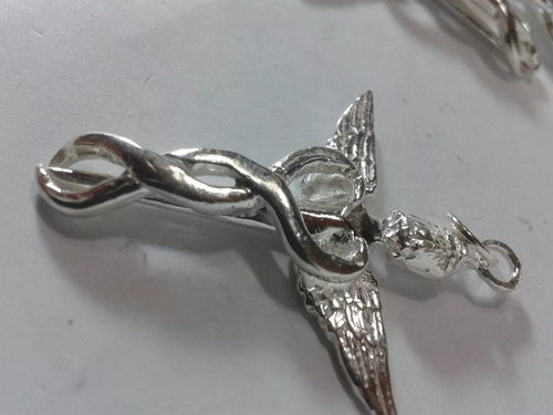 211 Se Vende Caduceo Simbolo De Todo Medico En Plata Ley 950