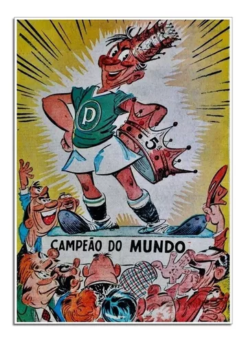 Poster Do Palmeiras - Jornal De Campeão Mundial 1951 (1