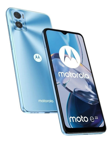 Celular Motorola Moto E22 3/32gb Ram Azul Alclick Nuevo Gtía