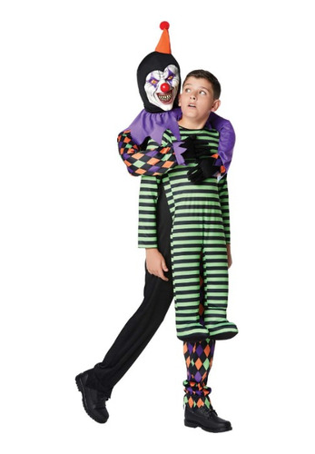 Disfraz/cosplay Halloween Payaso Atrapador Clown Capture, Niño