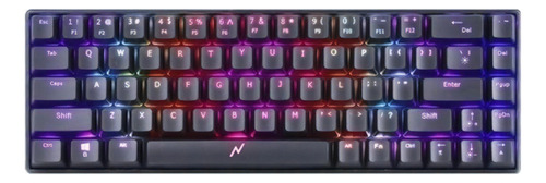 Teclado Mecánico Retroiluminado Noga Ganon 65% Color Del Teclado Negro