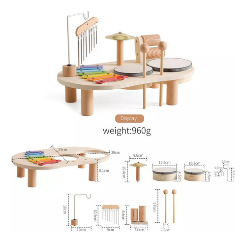 Juego De Batería Para Niños, Juguetes Educativos