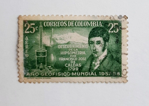 Estampilla De Hipsometria De Francisco José De Caldas.1799