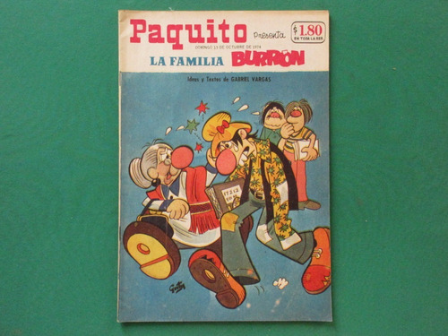 1974 La Familia Burron #17212 Gabriel Vargas 34 Páginas