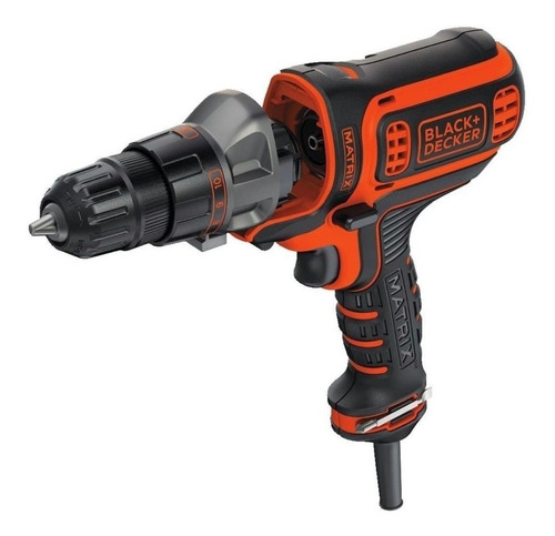 Imagen 2 de 3 de Taladro Atornillador Matrix De Black + Decker Bdedmt 4 Amp Naranja 60 120