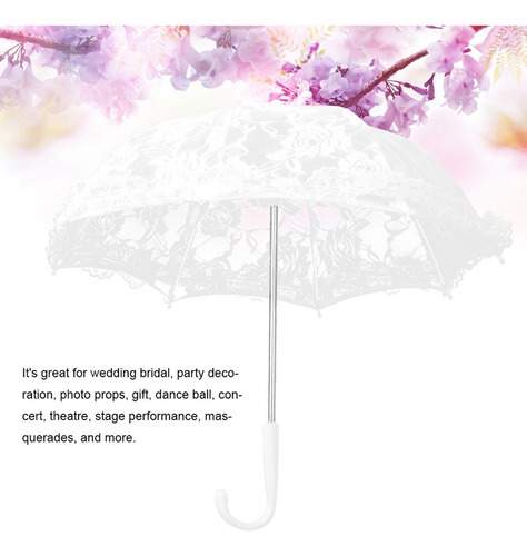 - Artesanato Flores Rendas Bordado Guarda-chuva Palco
