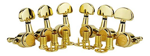 Afinadores Guitarra Guyker 6pcs 1:21 Bloqueo Dorado.