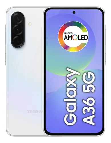 Smartphone Samsung Galaxy A36 5G 128GB 6GB RAM Câmera Tripla de até 50MP Selfie de 12MP IP67 Super AMOLED 6.7'' NFC Recursos AI Android e...