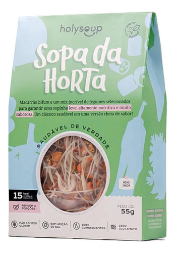 Sopa Da Horta Holy Soup Sem Glúten Vegana 55g