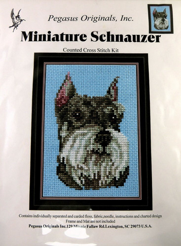 Punto Cruz Diseño Schnauzer Miniatura