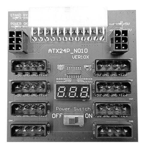 Placa De Conversión De Energía Atx24pin Con Convertidor De P