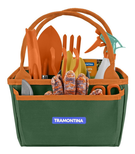 Kit Jardinagem Tramontina Com Bolsa De Lona 13 Peças