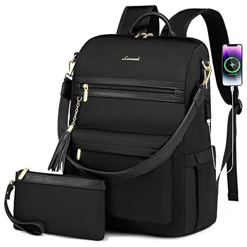 Laptop Backpack Women,15.6 Inch Convertible Backpack Pu...