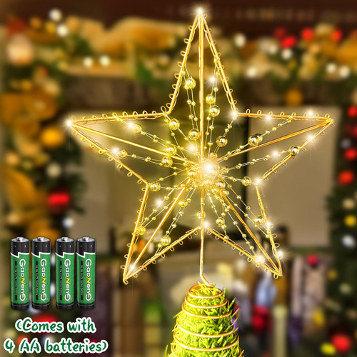 / Decoración Con Forma De Estrella Led Para Árbol De