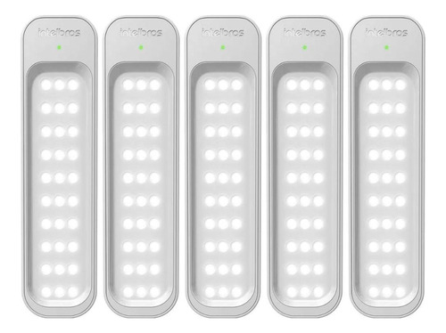 Kit 5 Luminária De Emergência De 30 Leds Lea 150 Intelbras