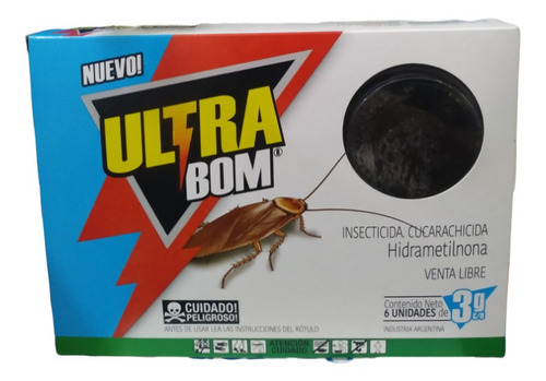 Ultra Boom Cebo Cucarachas Caja X 6 Unidades