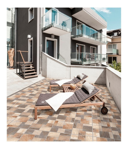 Imagen 1 de 7 de Ceramicas De Piso Cerro Negro Sahara Piedra 45x45 1ra