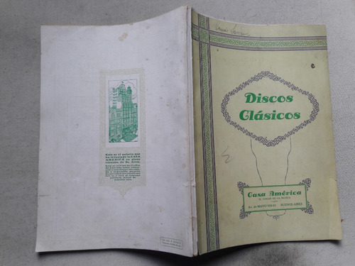 Catalogo De Discos Clasicos Repertorio Universal Año 1930