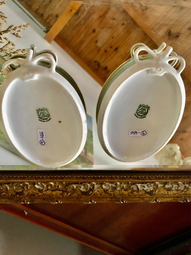 Par De Placas Cuadritos De Porcelana Verbano