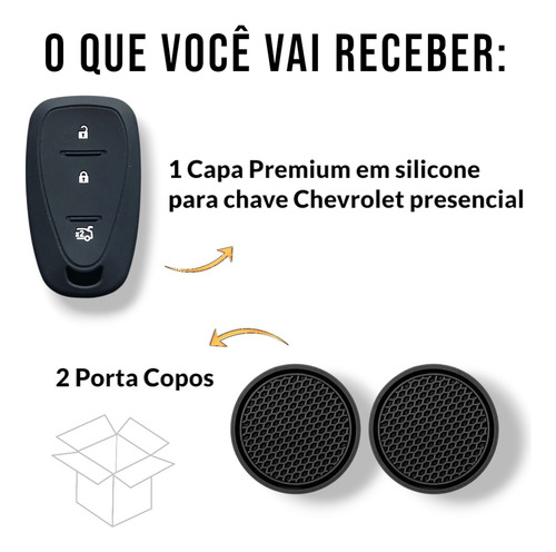 Capa Chave Carro Tracker Onix Presencial Acessórios