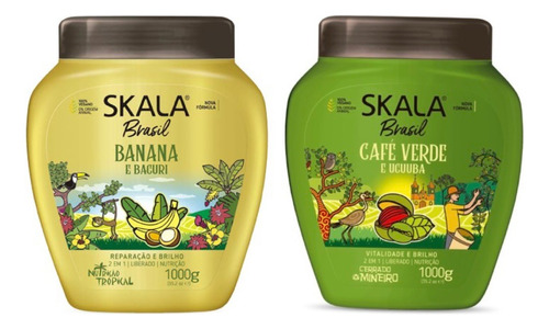 Kit Máscaras Skala De Nutrición Banana Y Café