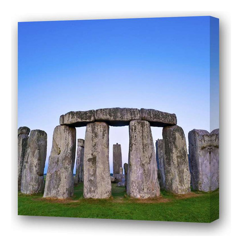 Cuadro 20x20cm Stonehenge Monumento Historico Trueno