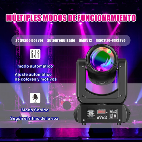 200w Luz De Escenario Con Faro Móvil De Haz De 18 Prisma