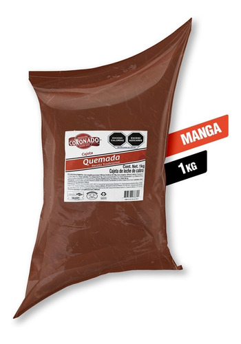 Cajeta Quemada Coronado Dulce Leche De Cabra, Manga 1 Kg