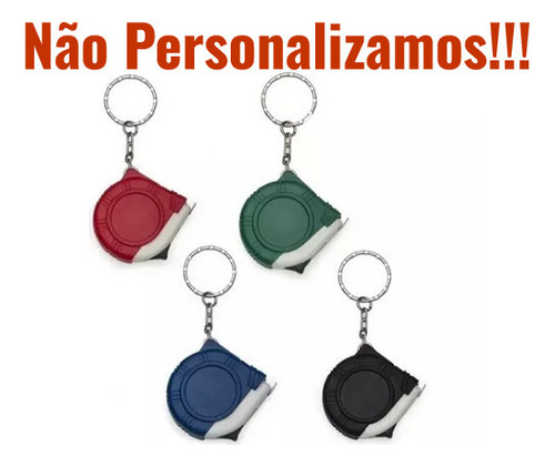 150x Chaveiros Mini Trena Automática Com Trava De 1 Metro