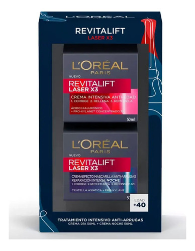Pack Revitalift Laser Crema Día+noche - Loreal