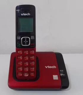 Teléfono Inalámbrico Vtech Cs6719 Negro Y Rojo
