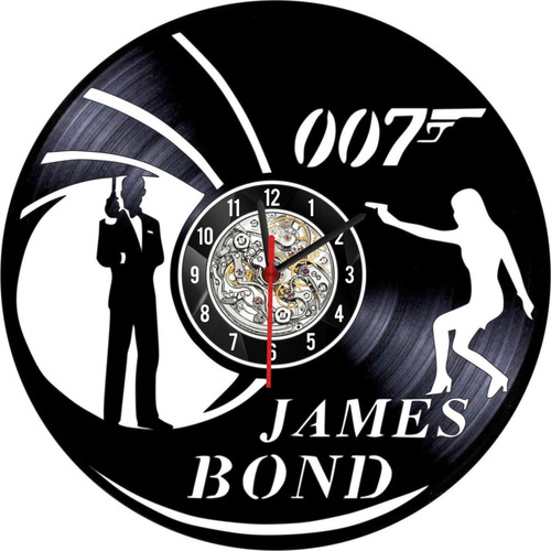 Reloj En Vinilo Lp/ Vinyl Clock James Bond
