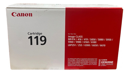 Toner Canon 119 Para Imageclass Mf5950dw,mf5960dn