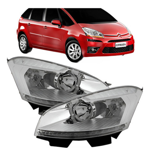 Par C4 Grand Picasso 08 09 A 12 Farol Elétrico Pisca Crista
