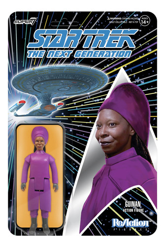 Super7 Star Trek: The Next Generation Guinan 3.75 In Figura