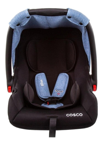 Bebê conforto Cosco Bliss azul-patch