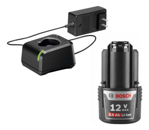 Cargador Bosch Gal 12v-20 2a Profes. + Batería Gba 12v 2.0