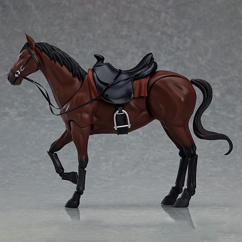 Modelo De Figura De Caballo A Escala 1/12, Accesorio Marrón
