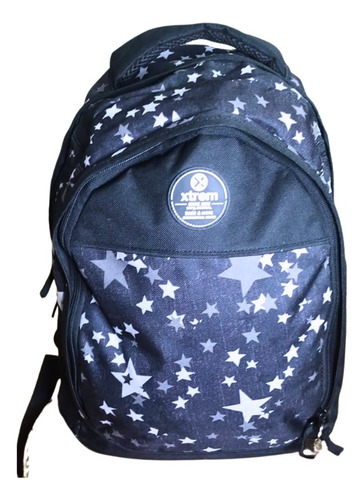 Mochila Xtrem Negra Con Estrellas Blancas 