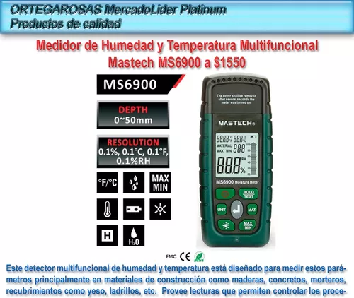 Medidor de Humedad Mastech MS6900